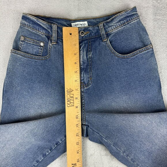 NWT Barry Bricken Womens High Waist Stretch Denim Jeans Straight Leg Blue Size 6 - Picture 9 of 9